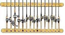 vertical wall mount fishing rod holders